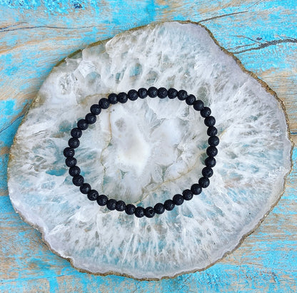 Lava stone bracelet "I'm going for it!"
