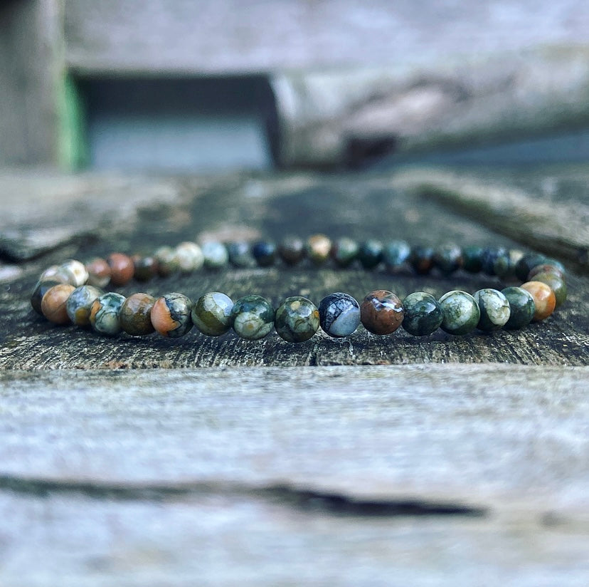 Polychrome Jasper bracelet "Earthing"