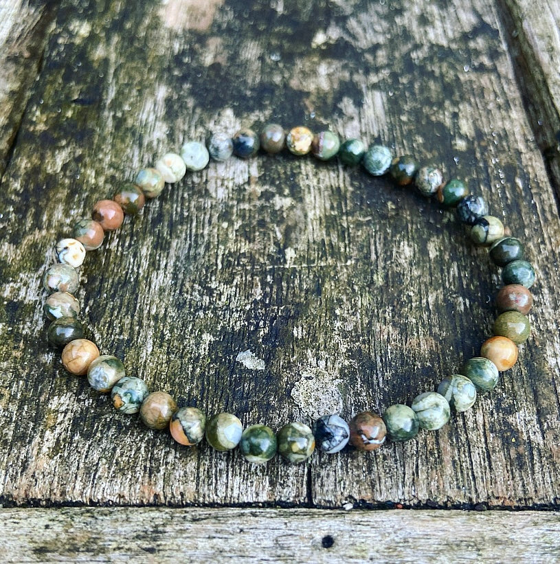 Polychrome Jasper bracelet "Earthing"