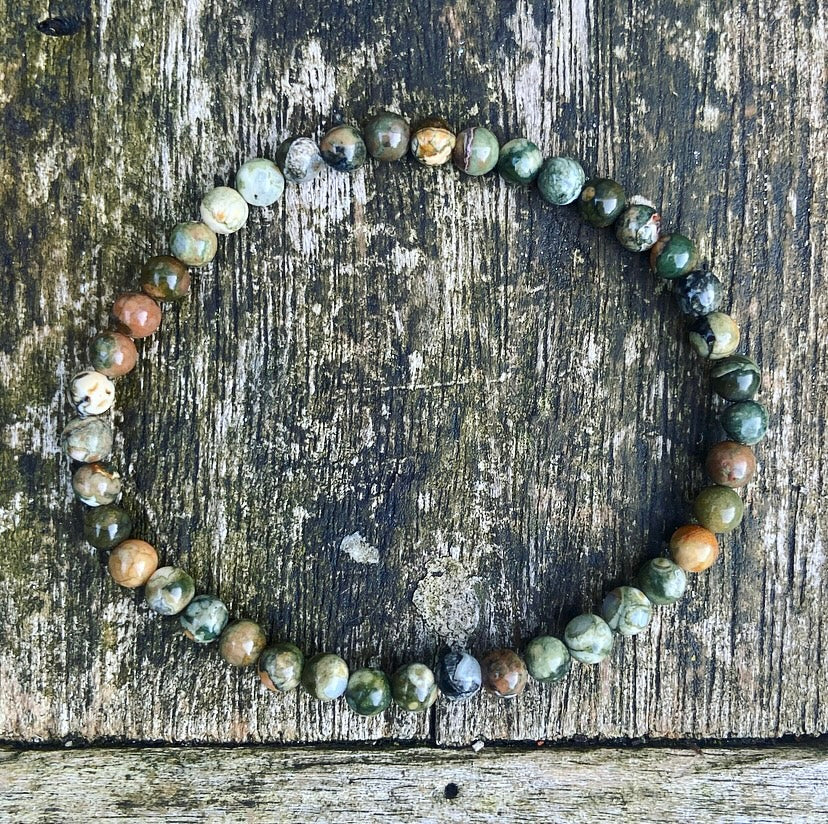 Polychrome Jasper bracelet "Earthing"