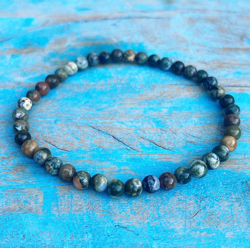 Polychrome Jasper bracelet "Earthing"