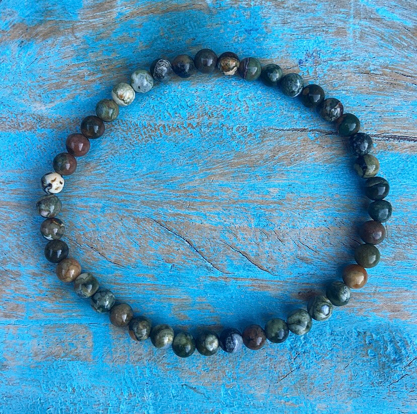 Polychrome Jasper bracelet "Earthing"