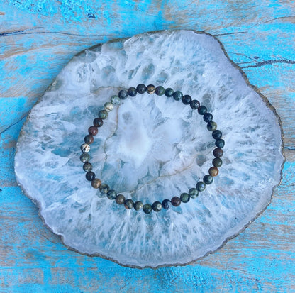Polychrome Jasper bracelet "Earthing"