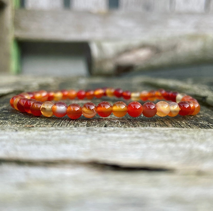 Carnelian bracelet "I May Be There"