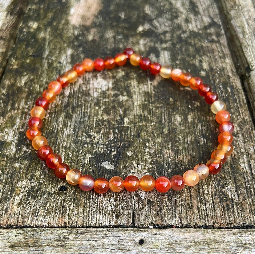 Carnelian bracelet "I May Be There"