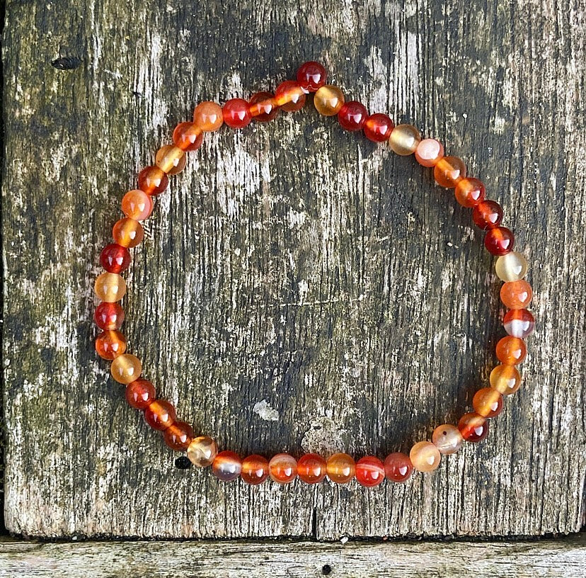 Carnelian bracelet "I May Be There"