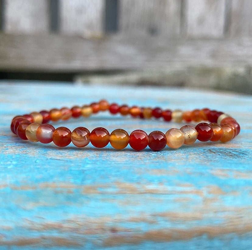 Carnelian bracelet "I May Be There"