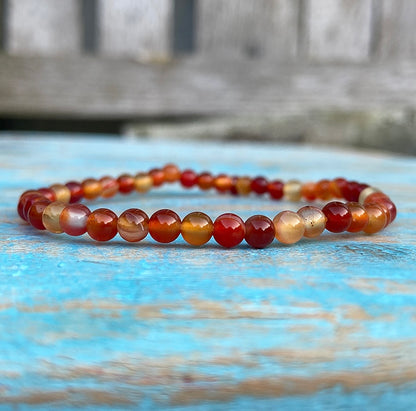 Carnelian bracelet "I May Be There"