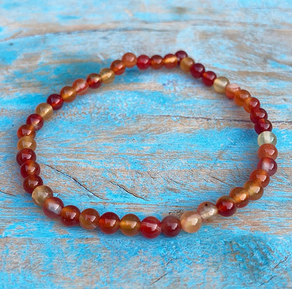 Carnelian bracelet "I May Be There"