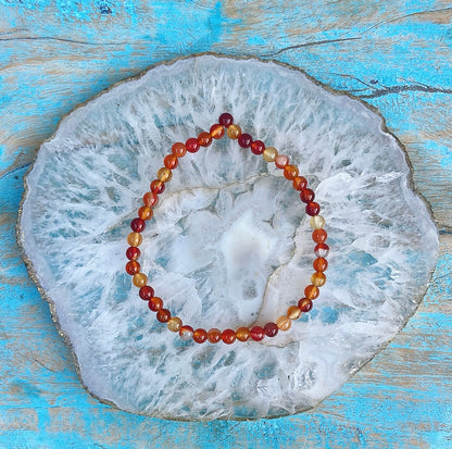 Carnelian bracelet "I May Be There"
