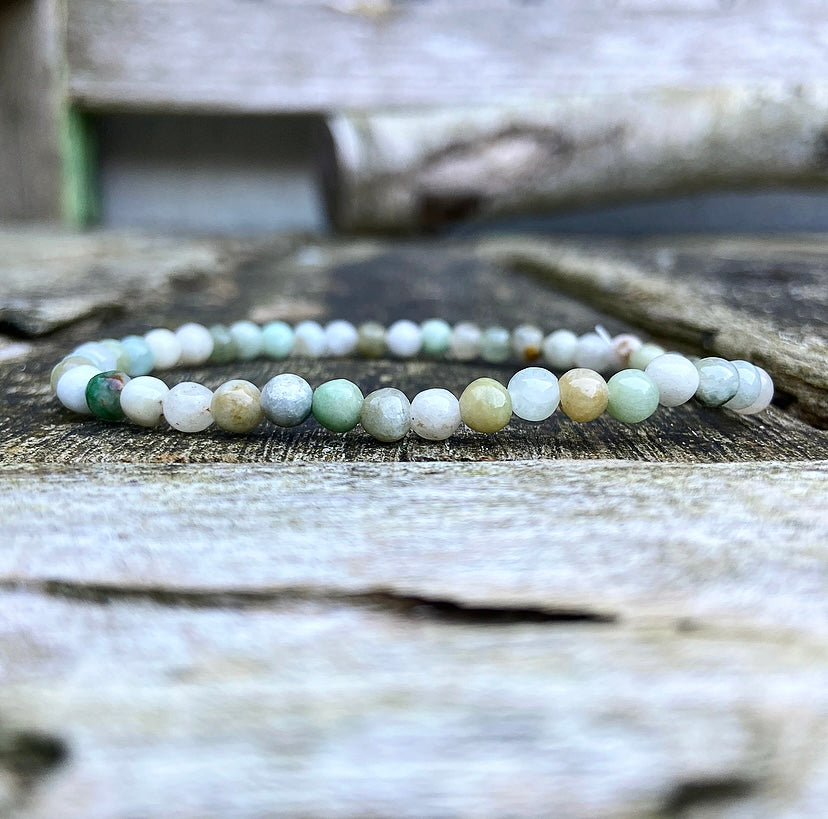 Green Jade bracelet "Luck"