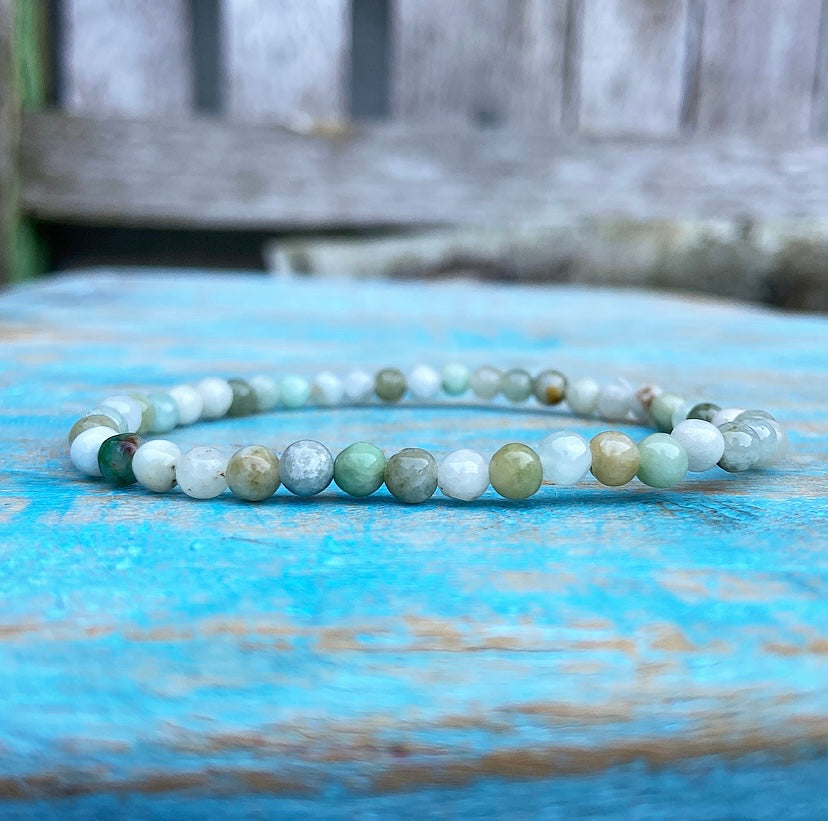 Green Jade bracelet "Luck"