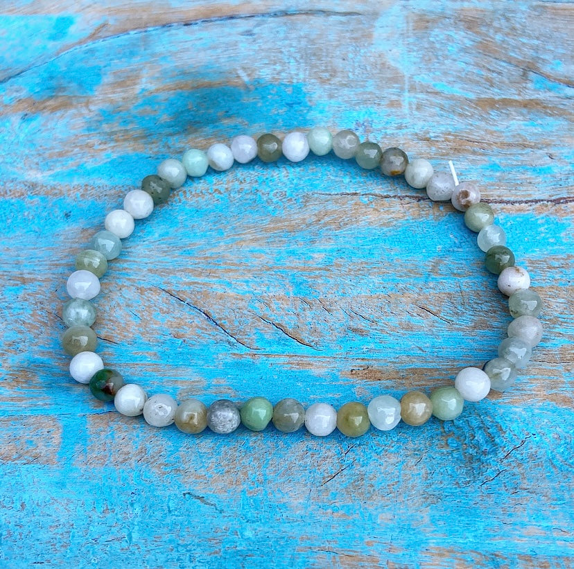 Green Jade bracelet "Luck"