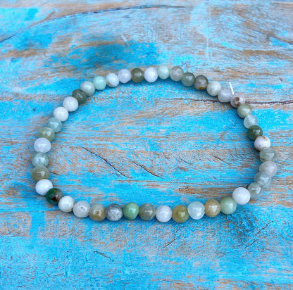 Green Jade bracelet "Luck"