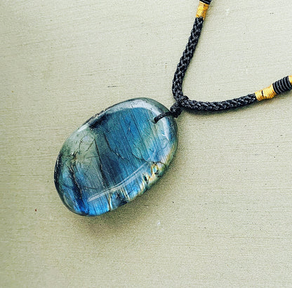 Spectrolite Labradorite pendant "Spectrum of Spiritual Power"