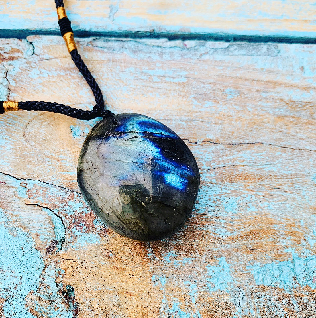 Spectrolite Labradorite pendant "Spectrum of Spiritual Power"