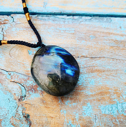 Spectrolite Labradorite pendant "Spectrum of Spiritual Power"