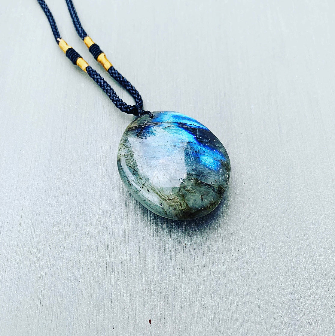Spectrolite Labradorite pendant "Spectrum of Spiritual Power"