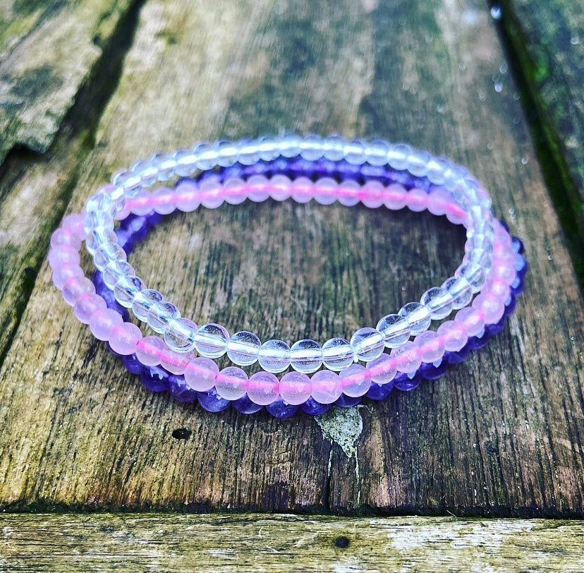 Armbanden Set "Liefde, Kracht & Wijsheid (de Gouden Driehoek)"