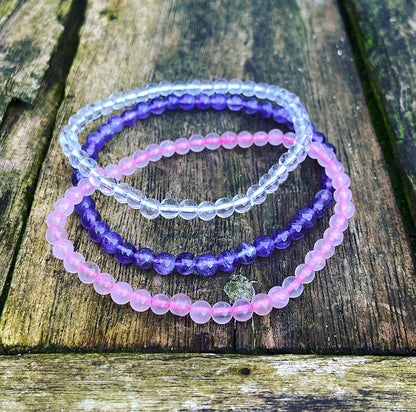 Armbanden Set "Liefde, Kracht & Wijsheid (de Gouden Driehoek)"