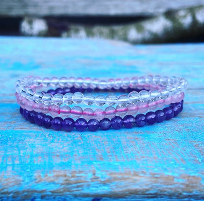 Armbanden Set "Liefde, Kracht & Wijsheid (de Gouden Driehoek)"