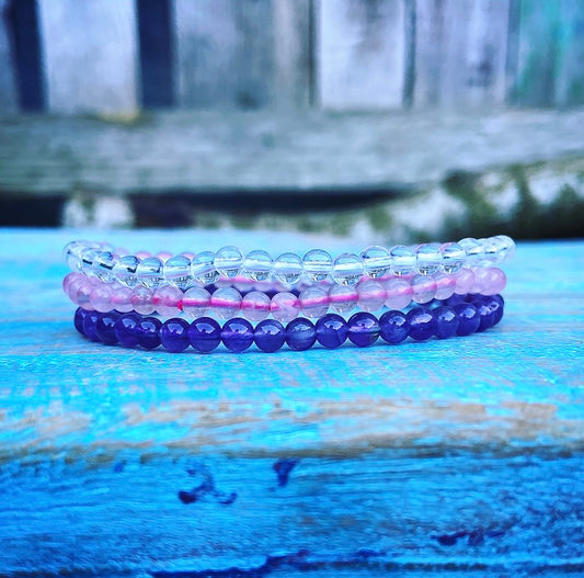 Armbanden Set "Liefde, Kracht & Wijsheid (de Gouden Driehoek)"