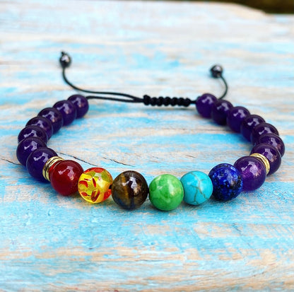 Copy of Chakra Armband Amethist "Durf te Dromen"