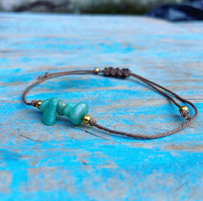 Amazoniet armbandje "Kracht & Balans"