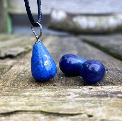 Lapis Lazuli Hangertje "Moed"
