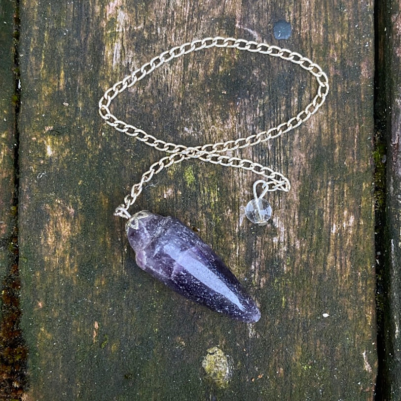 Amethist pendel "Vertrouw op je intuïtie"