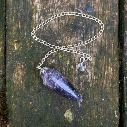 Amethist pendel "Vertrouw op je intuïtie"