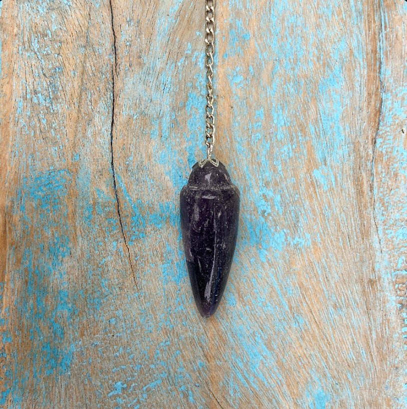 Amethist pendel "Vertrouw op je intuïtie"