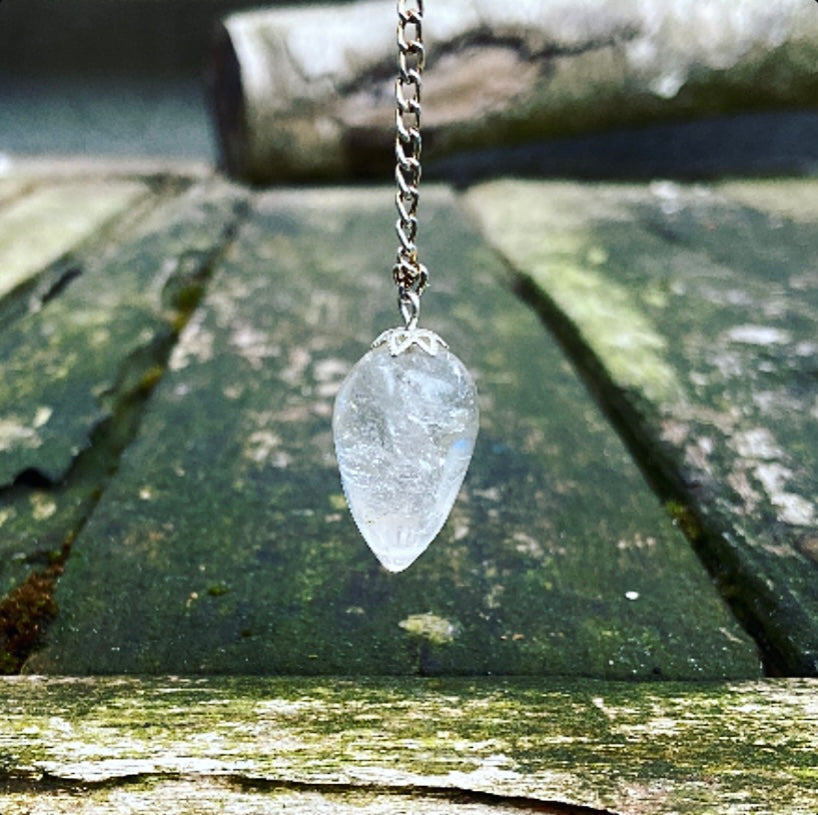 Bergkristal pendel "Pendel van Helderheid"
