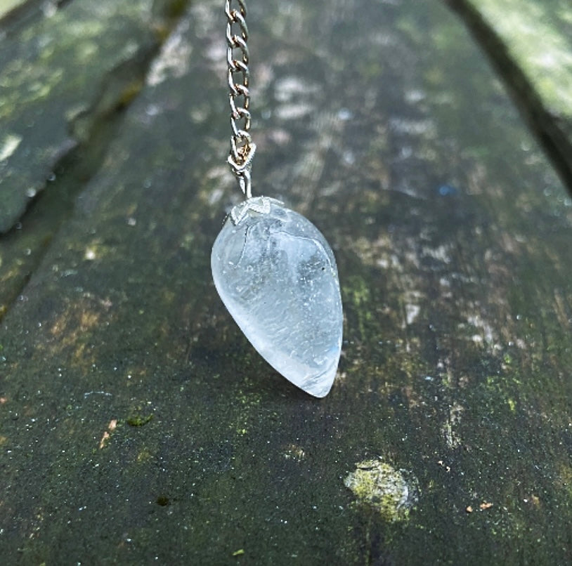 Bergkristal pendel "Pendel van Helderheid"