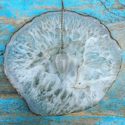 Bergkristal pendel "Pendel van Helderheid"