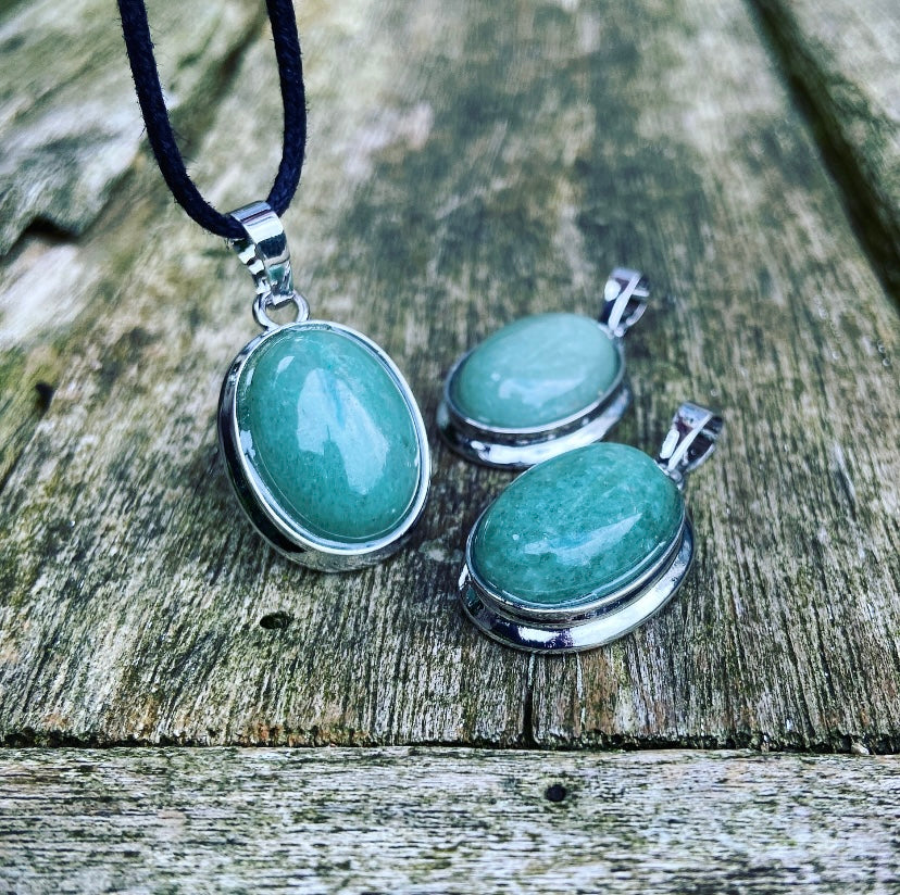 Aventurine pendant "Optimism"