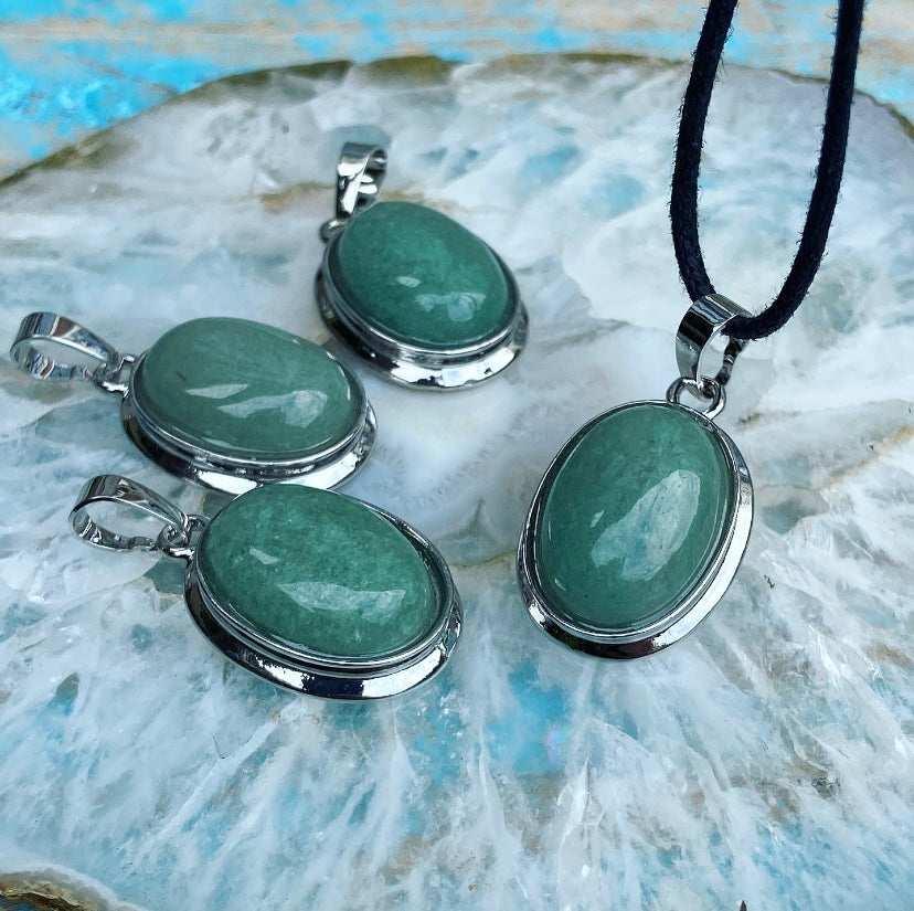 Aventurine pendant "Optimism"