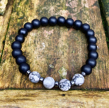 Lavasteen & Picasso Jaspis Armband "Goede Voornemens"