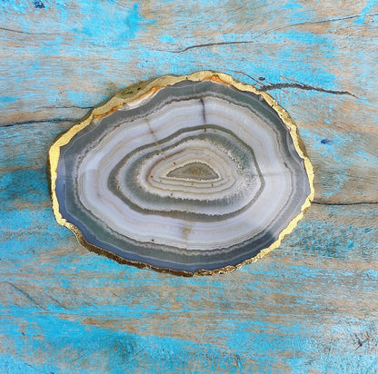 Onderzetter van Crazy Lace Agaat "Familiebanden"