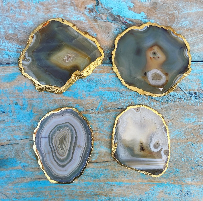 Onderzetter van Crazy Lace Agaat "Familiebanden"