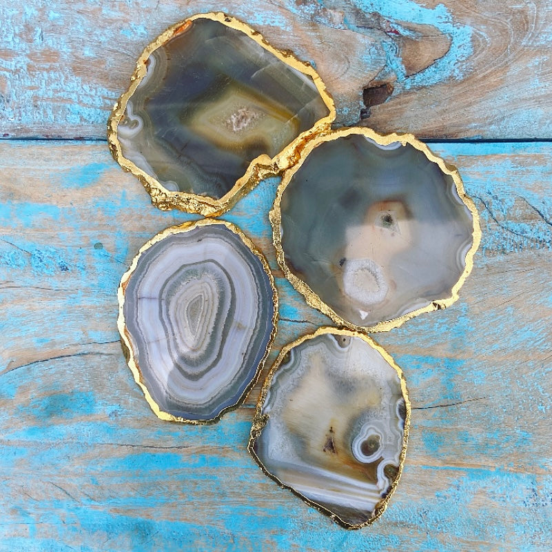 Onderzetter van Crazy Lace Agaat "Familiebanden"