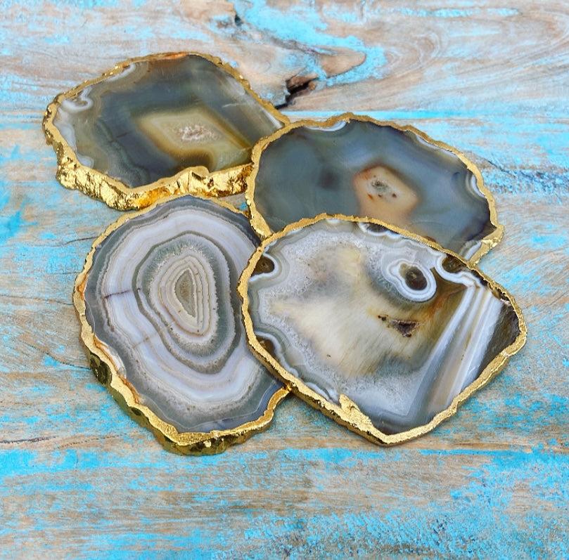 Onderzetter van Crazy Lace Agaat "Familiebanden"