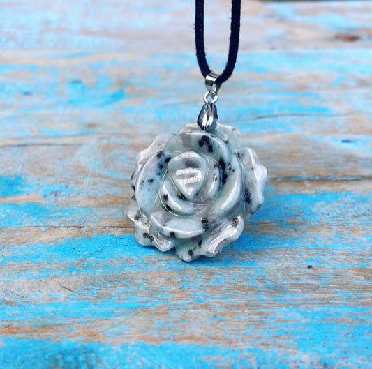 Lotus Jaspis hanger "Hartenwens"