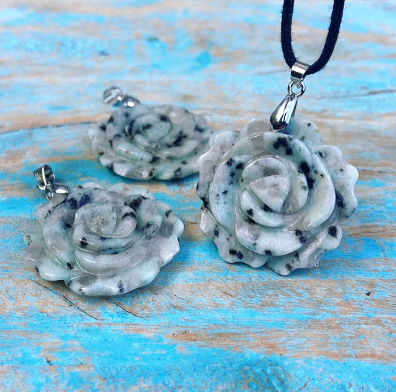 Lotus Jaspis hanger "Hartenwens"