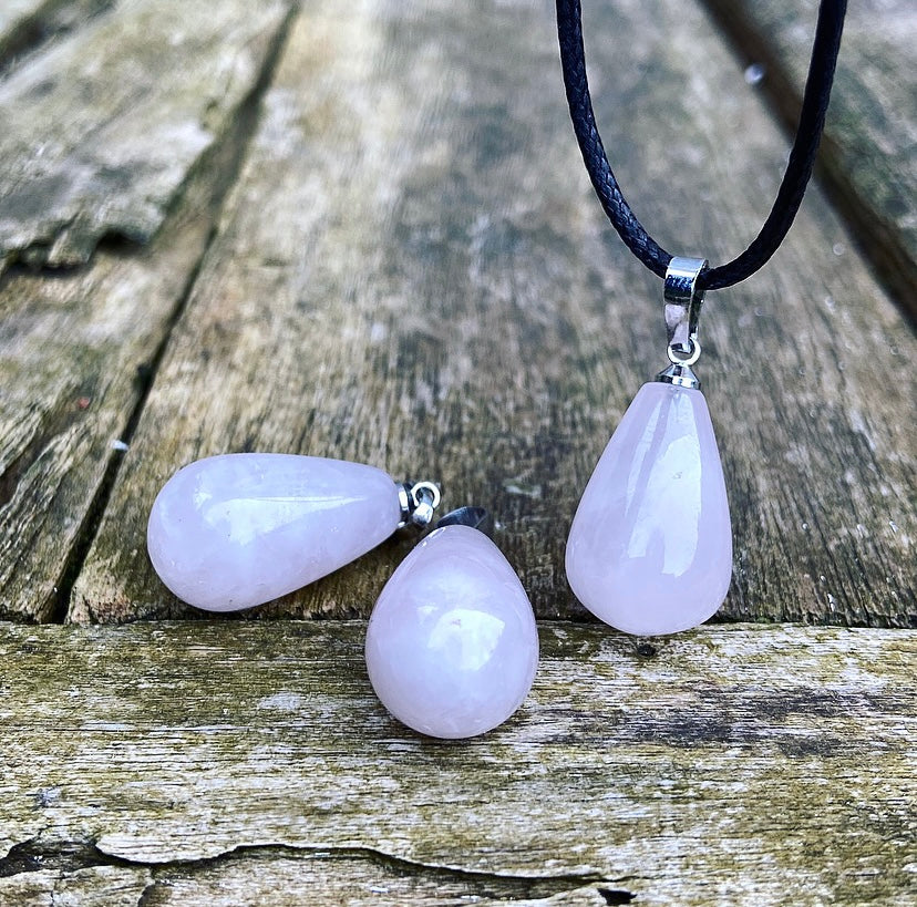 Rose quartz pendant "Open your Heart"