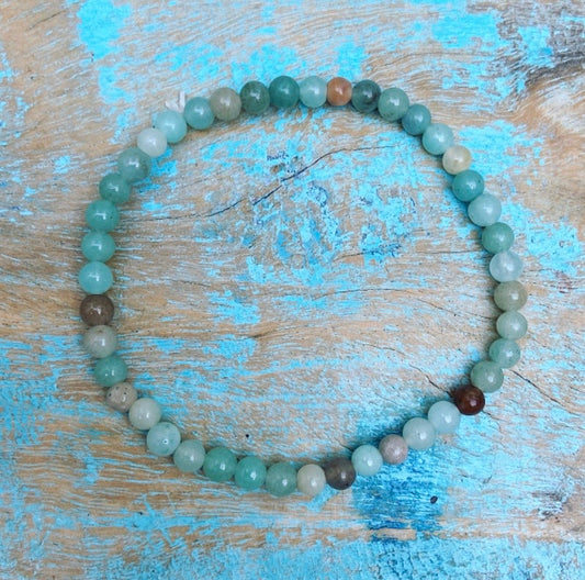 Amazoniet armbandje "Kracht & Balans"