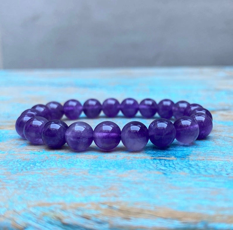 Amethist armbandje "De wijsheid zit in jezelf"