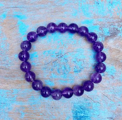 Amethist armbandje "De wijsheid zit in jezelf"