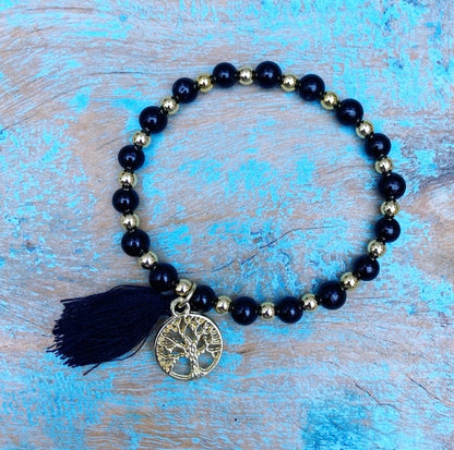 Zwarte Toermalijn armband "Bescherming"