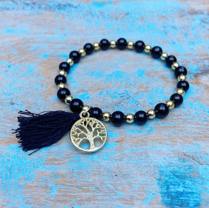 Zwarte Toermalijn armband "Bescherming"